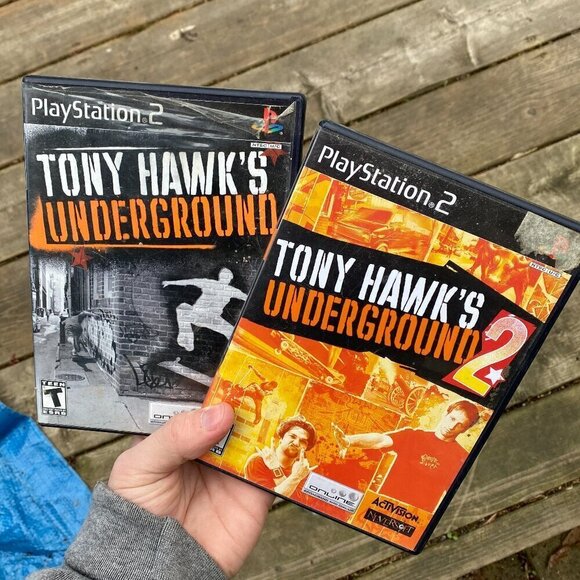 Lot of 2 Sony PlayStation 2 Games Tony Hawks Underground PS2 - Picture 1 of 7